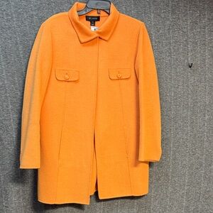 St. John Angora, Wool & Cashmere Orange Outerwear